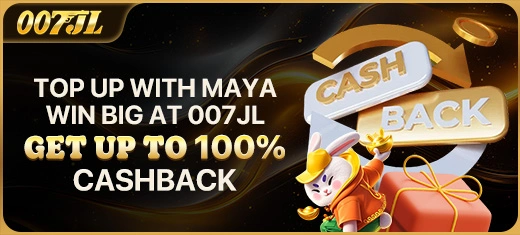 007JL cashback rewards for every top up promotion